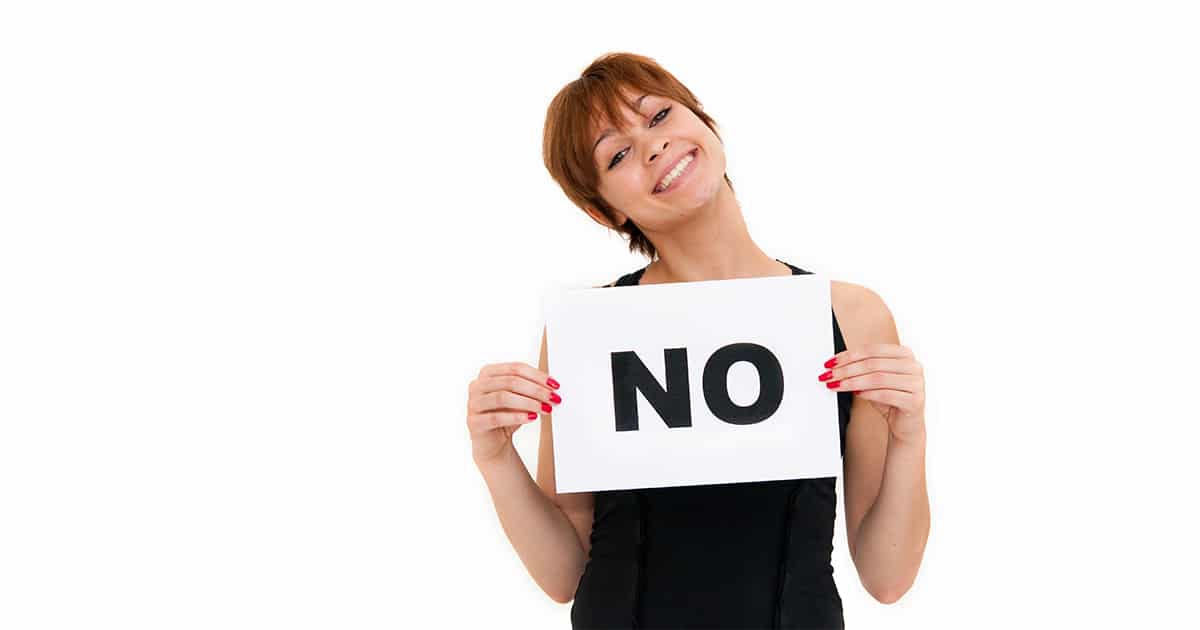 how to say no